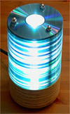 CD lamp on