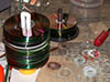 Stack of cut CDs